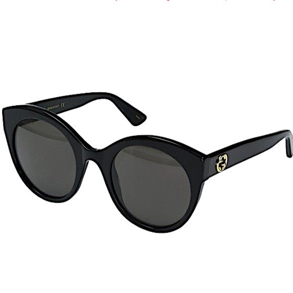 Gucci Black Round GG0028s Sunglasses main image 9